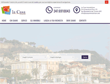 Tablet Screenshot of lacasaimmobiliare.net